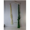 Image 1 : (2) Macrame Plant Hangers Up to 40" Long