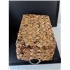 Image 3 : (4) Wicker Storage Baskets 16" x 11.5" x 8.5", Cannot Ship