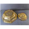 Image 2 : Golden Glass Octagonal Chip & Dip Bowls  Up to 11" Diameter