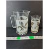 Image 1 : Glass Pitcher 7" & Glass