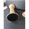 Image 3 : Antiqued Ivory Ceramic Candleholders Up to 17.25", Pickup Preferred