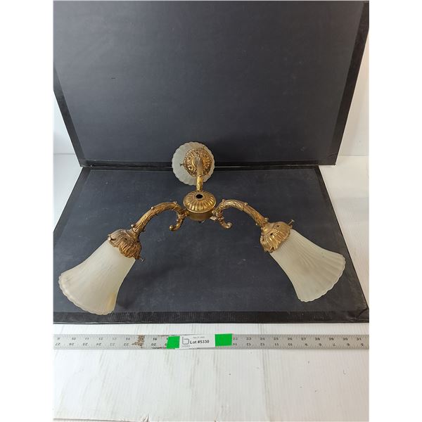 Wall Sconce with Frosted Shades, Pickup Preferred