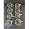 Image 2 : Glass Punch Bowl 10" Diameter & (8) Glasses - PICK UP