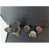 Image 2 : (4) Metal Candleholders Up to 11.5"