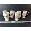 Image 1 : (6) Wildflower Motif Pottery Mugs