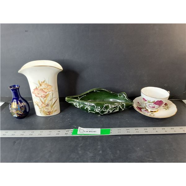 Bone China Teacup & Plate, Ceramic Vases, Catchall
