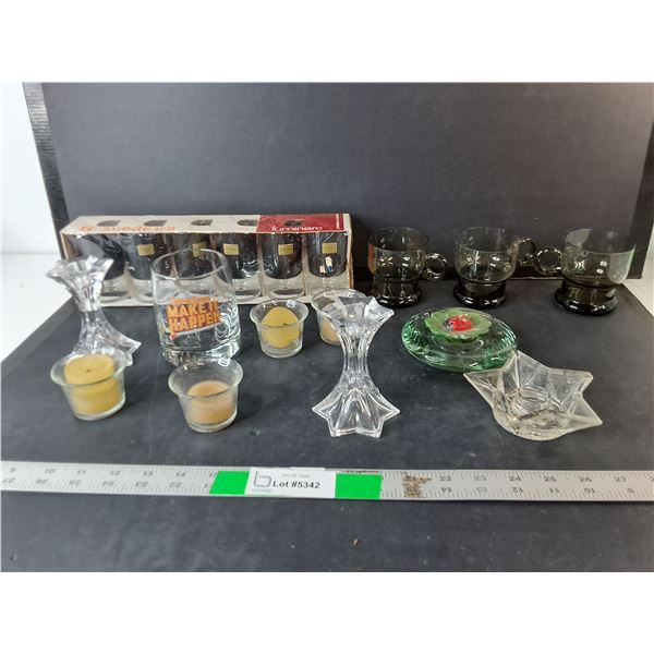 Glasses, Candleholders, Tealight Candles