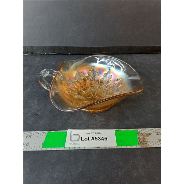 Marigold Glass Nappy Dish 5.5"