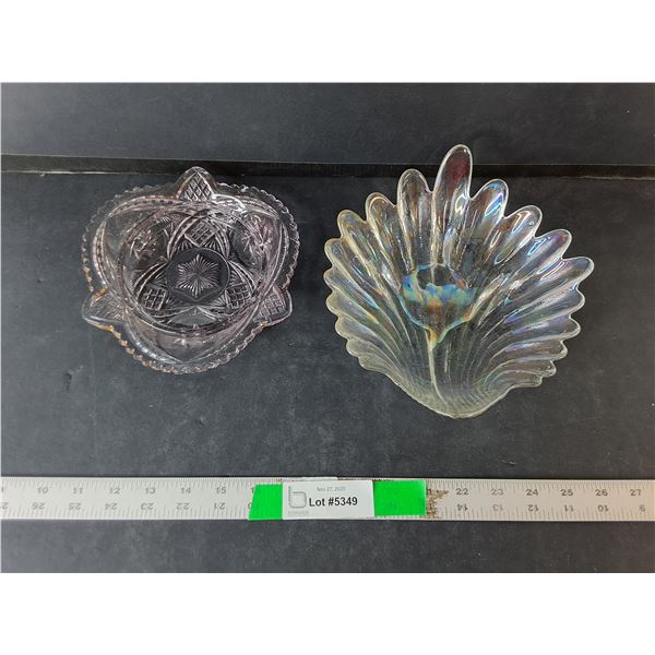 (2) Glass  Bowls Up to 8.5"