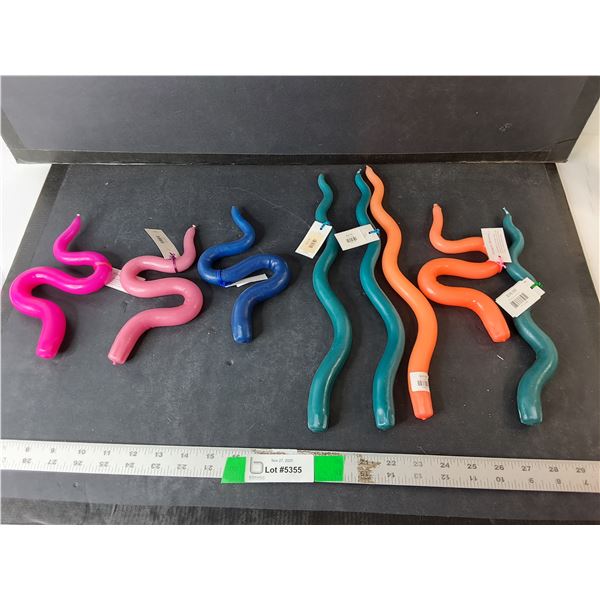 (8) Curved Candles Up to 13.75"