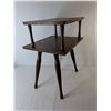 Image 2 : Two Tiered Wooden Sidetable 15.75" x 13.75" x 22", Cannot Ship