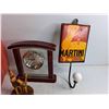 Image 4 : 10L Jerry Can, Circa Quartz Desk Clock, Carved Wood Decor, Martini Coat Hook