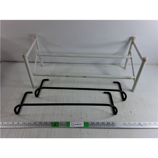 Extending Shoe Rack 24" x 9" x 10" (Folded), Metal Rods , Pickup Preferred