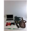 Image 1 : 12" Apple MacBook Air, Christmas Tree Lights, Sanyo Remote, Joystick - As Is, Crossbody Bag, Misc