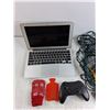 Image 2 : 12" Apple MacBook Air, Christmas Tree Lights, Sanyo Remote, Joystick - As Is, Crossbody Bag, Misc