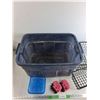 Image 5 : Metal Baskets, Infant Knitted Socks, Plastic Storage Tote 21" x 15" x 12" Ziploc Container, No Ship