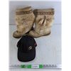 Image 1 : Mukluks- Size 8M, Gucci Cap - Authenticity Not Guaranteed