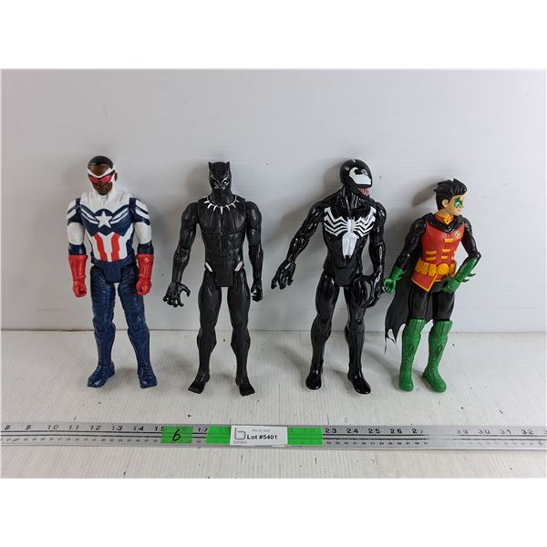 (4)  Marvel Action Figures