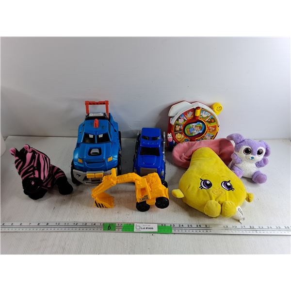 Toy Trucks, Plush Toys, Learning Game for Kids