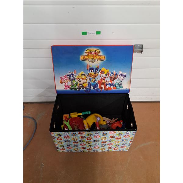 Mighty Pups Super Paws Toy Box 23"x 14" x 13", Various Toys, Cannot Ship