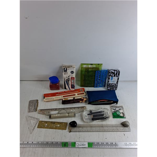 Weight Calculator, Pencils, Templates, Math Sets, Beads