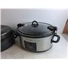 Image 4 : Crock Pot Electric Slow Cooker - Powers On, As Is, Baking Dish with Lid, Cannot Ship