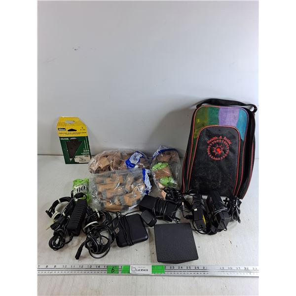 Coin Wrappers, Carbon Steel Blade, Various Cords, TV Receiver, Misc, As Is