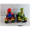 Image 5 : (2) R/C Mario Trucks with (2) Carrera Controllers - As Is