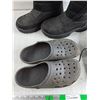 Image 3 : 3M Winter Boots - Size 10, Rubber Slippers, Faux Leather Mens Shoes - Size 11
