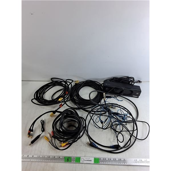 HDMI Cables, TV Cable, Xbox Kinect, Misc - As Is