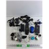 Image 1 : Blackweb Cordless Mouse, TV Remote, Power Blocks, 12V USB Adapter, Various Charging Cables, Remote