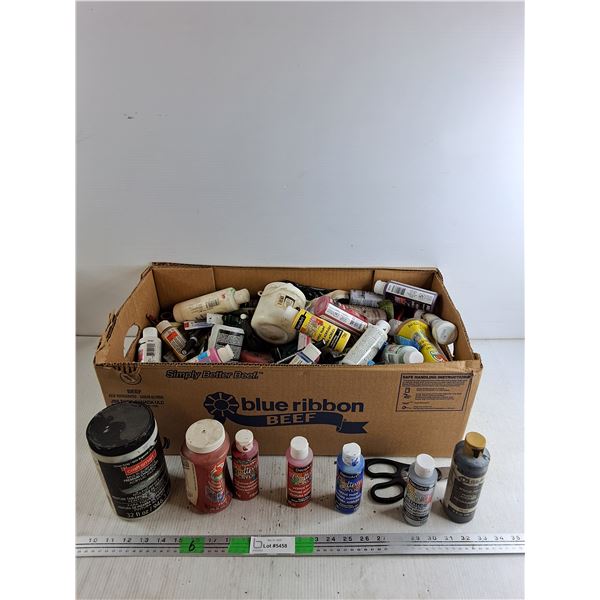Various Acrylic Paints, Scissors, Misc, Cannot Ship
