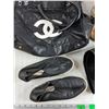 Image 3 : Winter Hat, Chanel Faux Leather Purse - Cannot Authenticate, Shoes - Size 7