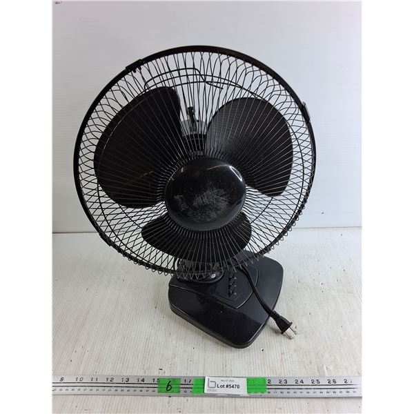 Electric Desk Fan - Powers On, As Is