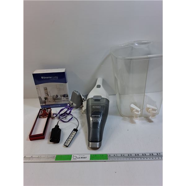 Black & Decker Dustbuster - Powers On, Red Dress Beaded Brooch, Furniture Care Kit NIB- As Is