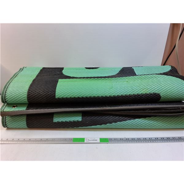 *Plastic Woven Ground Mat 12'x9' approx, Rush Nation - Cannot Ship As Is