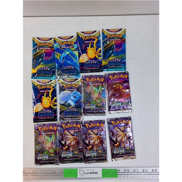Pokemon Trading Cards (12) Sealed Packages- Cannot Guarantee Authenticity