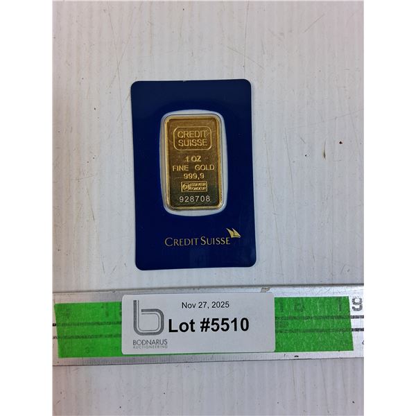 Credit Suisse Investment Product - Cannot Guarantee Authenticity