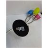 Image 4 : Multi-Head Multi-Colored Shades Desk Lamp With Adjustable Neck- Powers On As Is