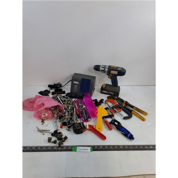 Mastercraft Maximum 18V Cordless Drill/Driver, Multi-Charger, Goodyear Digital Tire Pressure Gauge, 