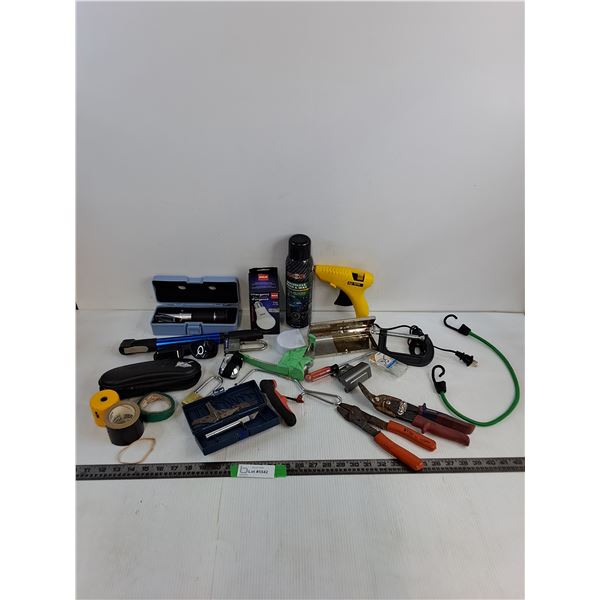 Refractometer, ColdHeat Cordless Soldering Tool, Vaco Wire Cutters, Stanley Glue Gun, Misc