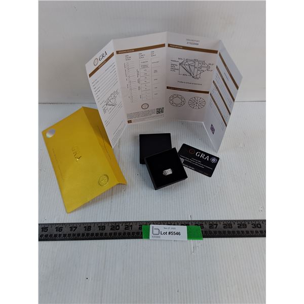 GRA Moissanite Ring- Approx 9.5 -Cannot Guarantee Authenticity