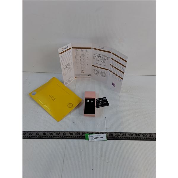 GRA Moissanite Earrings-Cannot Guarantee Authenticity