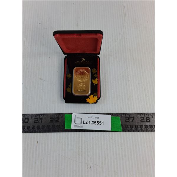 Royal Canadian Mint 1 Oz Ingot -Cannot Authenticate