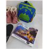Image 3 : Kids Winter Boots- Sizes 7 & 10, Nike Flip Flops, Luch Kit,  1000 pcs Puzzle, Misc