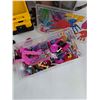 Image 5 : Plastic CAT Dump Truck, Rubber T-rex, Barbie Mirror & Accessories, OuiFit 2000ml Water Bottle