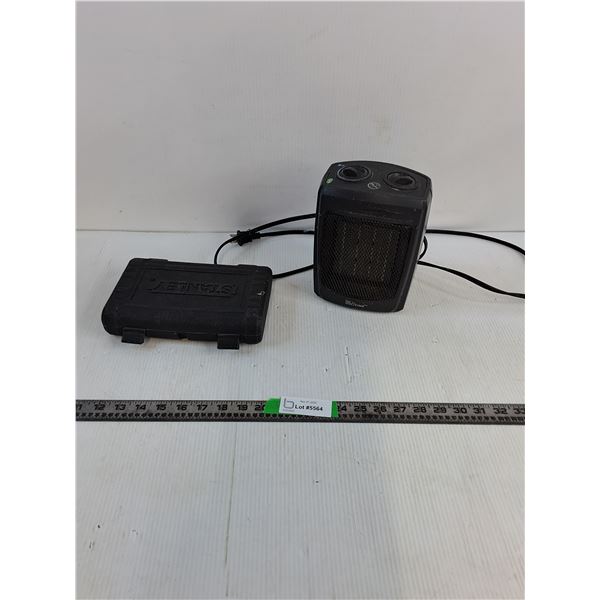 Living Portable Electric Fan Heater- Powers On As Is, Stanley Impact Sockets