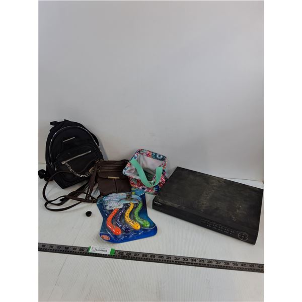 Small Backpack, Leather Strap Purse, Diving Snacks, Trendnet TV-NVR208 8-Channel As Is