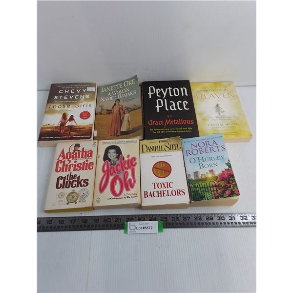 (8) Novels (Agatha Christie, Danielle Steele, Nora Roberts)