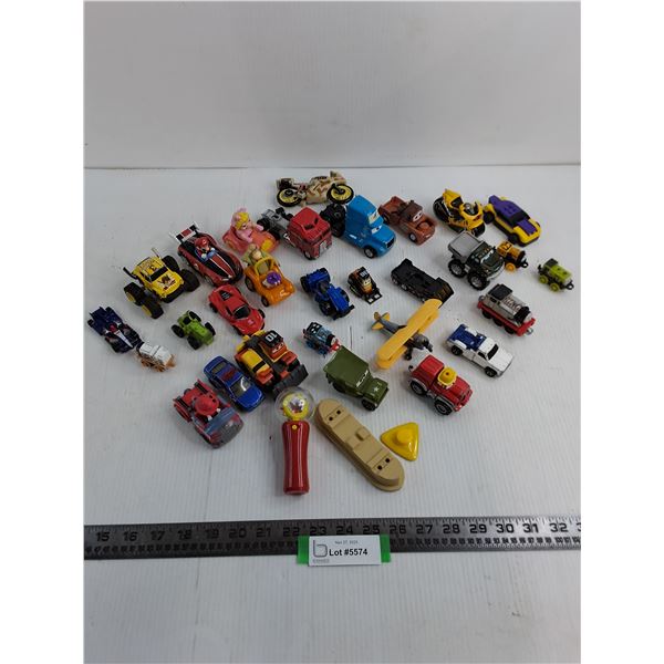 Assorted Mostly Die-Cast Toy Vehicles